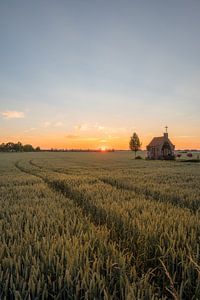 Sonnenuntergang bei der Kapelle von Moetwil en van Dijk - Fotografie