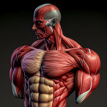 Muscle building of a man by Animaflora PicsStock