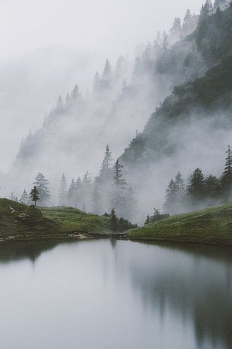 Le lac de Gaisalp en dessous du Rubihorn