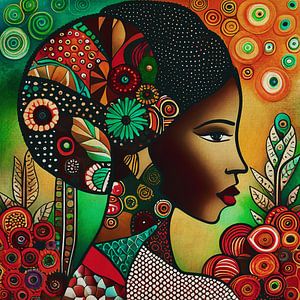 African flower girl nr 3 by Jan Keteleer