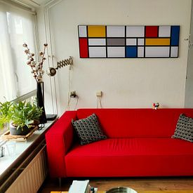 Kundenfoto: Piet Mondrian Hommage XL von Harry Hadders, als artframe