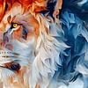 Peinture Leuw | Peinture sur verre Lion | Affiche Lion sur AiArtLand