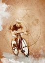 Fietsen Fietssport kunst #fietsen #sport #fietsen van JBJart Justyna Jaszke thumbnail