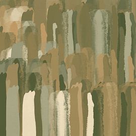 Neutral abstract painting, calm minimalist wall art by Dina Dankers