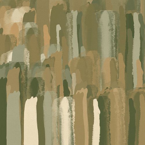 Peinture abstraite aux tons neutres, décoration murale minimaliste et apaisante