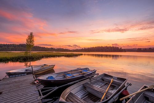 Sunset at Säfssjön