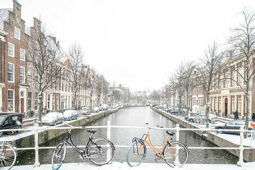 Leiden in de sneeuw