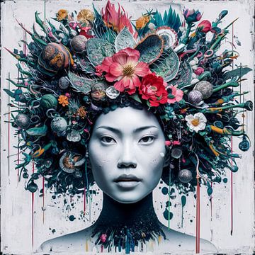 Asia Girl - Street Art - Urban 17