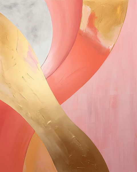 Moderne et abstrait en rose et or par Studio Allee