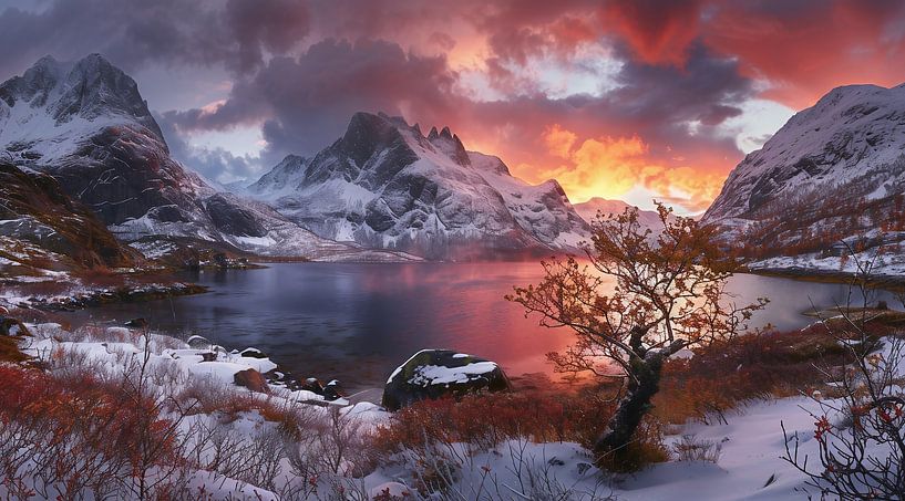 La magie des montagnes au clair de lune par fernlichtsicht