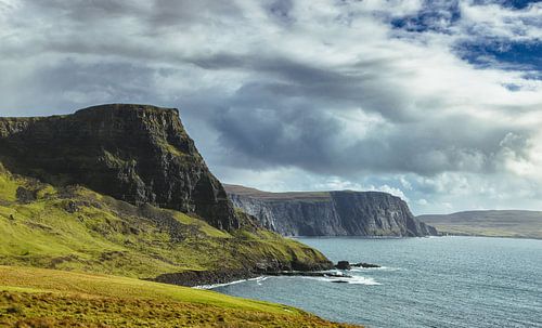 Neist Point op het Isle of Skye in Schotland. Panorama klif.