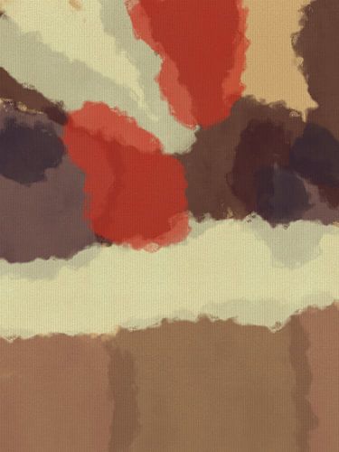 Warme, aardse abstracte vormen en lijnen van Dina Dankers
