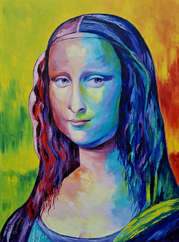 La Gioconda I Mona Lisa in Farbe: Expressive Energie