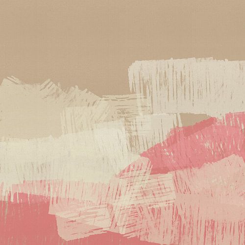 Abstracte landschapsschilderkunst in minimalistische stijl 008