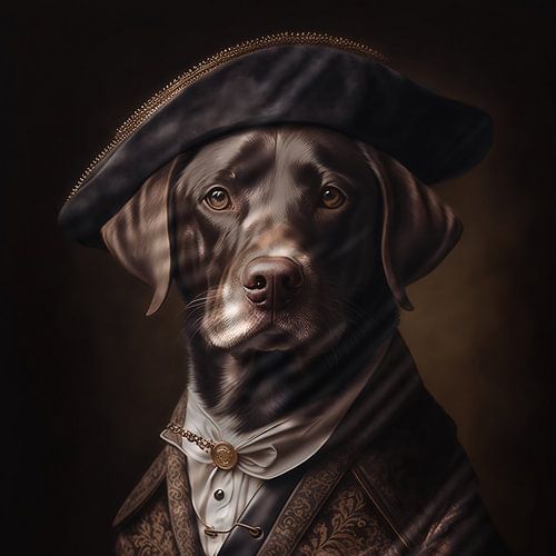 Portrait de chien en studio