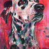 Peinture du dalmatien Ziva sur Peintures Liesbeth Serlie