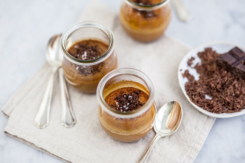 Butterscotch pots de crème by Nina van der Kleij