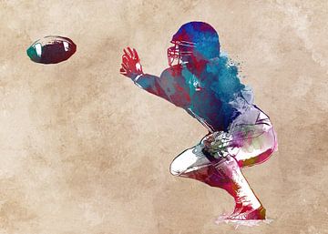 American Football Spieler #Fußball #Sport von JBJart Justyna Jaszke