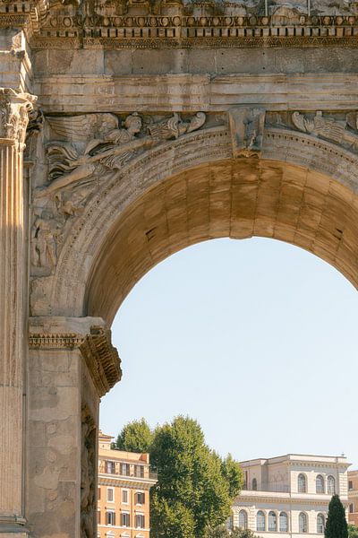 Arc de triomphe à Rome avec des maisons colorées transparentes | Rome | Italie par Marika Huisman fotografie