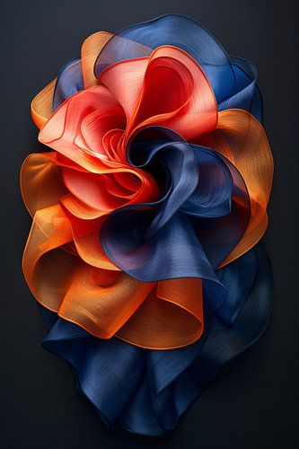 Abstract Bloem in Levendige Kleuren