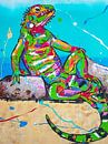 Relaxed iguana by Happy Paintings thumbnail