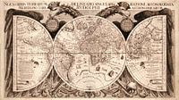 Wereldkaart uit 1630 van Nic Limper thumbnail