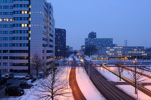 De Uithof à Utrecht, vue sur la Heidelberglaan.