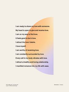 Affirmations Love & Relationships