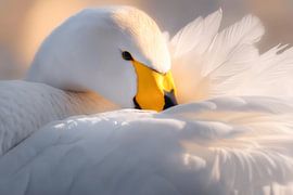 Whooper swan (Cygnus cygnus) by Christian Müringer