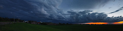 Thunderstorm sunset