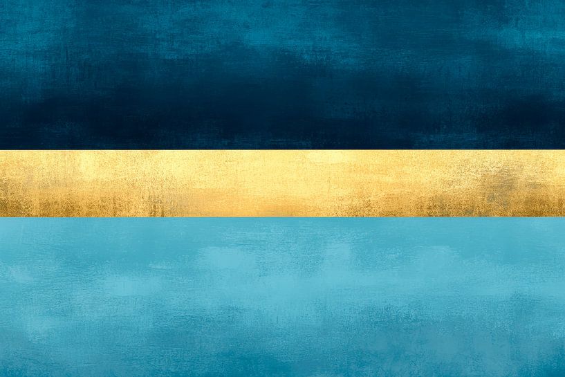 Abstract colours with gold stripes by Poster Art Shop