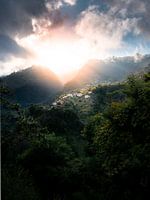 Madeira Old Town | Sunset between mountain tops