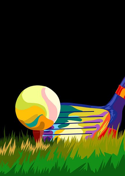 Golf in der Pop-Art von IHSANUDDIN .