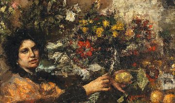 Antonio Mancini - La vendeuse de fleurs sur Peter Balan