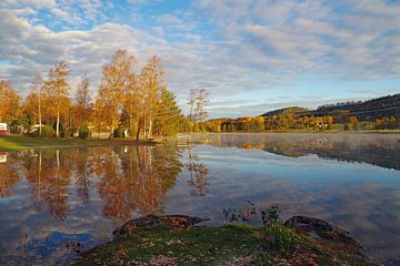 Matin d'automne dans l'ouest de la Suède