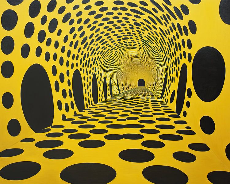 Tunnelblick | Vortex Dive von Abstraktes Gemälde
