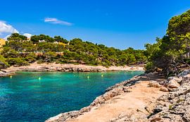 Beach at the bay of Calo de sa Barca Trencada on Mallorca, Spain by Alex Winter