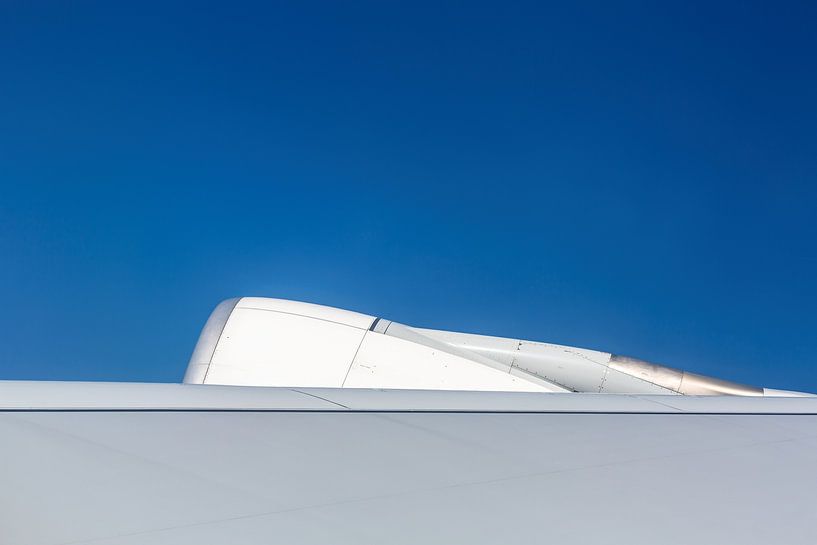 Airplane wing with motor by Inge van den Brande