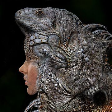 Iguana Girl or the iguana girl by Rudi Lippi