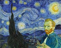 The starry night - Self-portrait