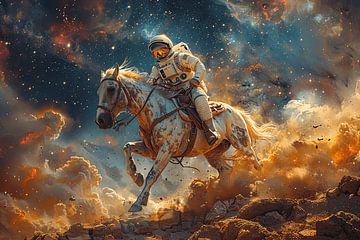 Astronaut met paard - avonturen achter de sterren voor liefhebbers van ruimtevaart en rijkunst van Felix Brönnimann