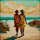 Twee dames gaan naar het strand van Jan Keteleer (JanKé): Een reis voorbij het canvas thumbnail