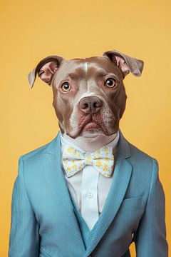 Amerikaanse Staffordshire Terrier van Poster Art Shop