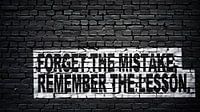 forget the mistake, remember the lesson. von Günter Albers Miniaturansicht