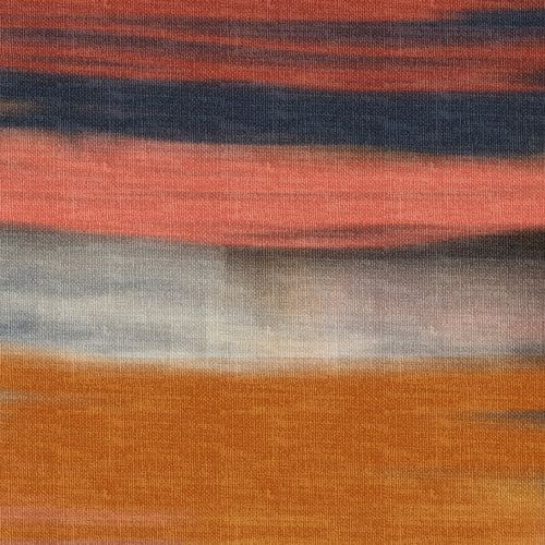 Abstract landschap in retro kleuren. Zonsondergang.
