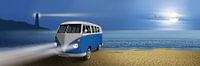 Blue beach bus by Monika Jüngling thumbnail