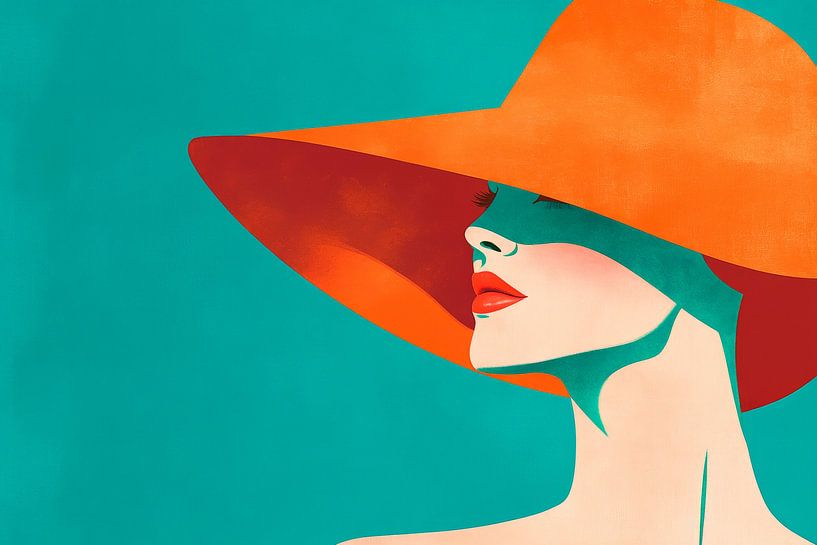 Colourful elegance - shades of the muse by Poster Art Shop