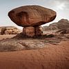 Mushroom Rock, Wadi Rum in Jordanië van Melissa Peltenburg