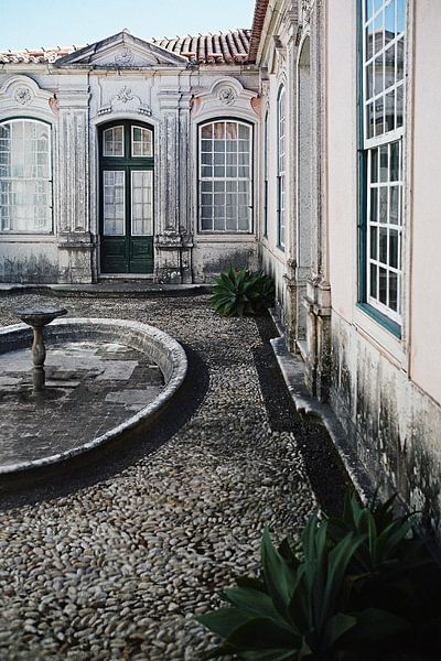 courtyard in Queluz Palace by Karel Ham
