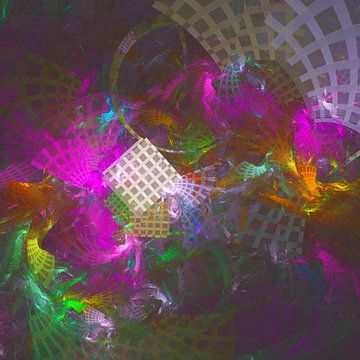 Voyager à travers la matrice temporelle de l'art fractal abstrait